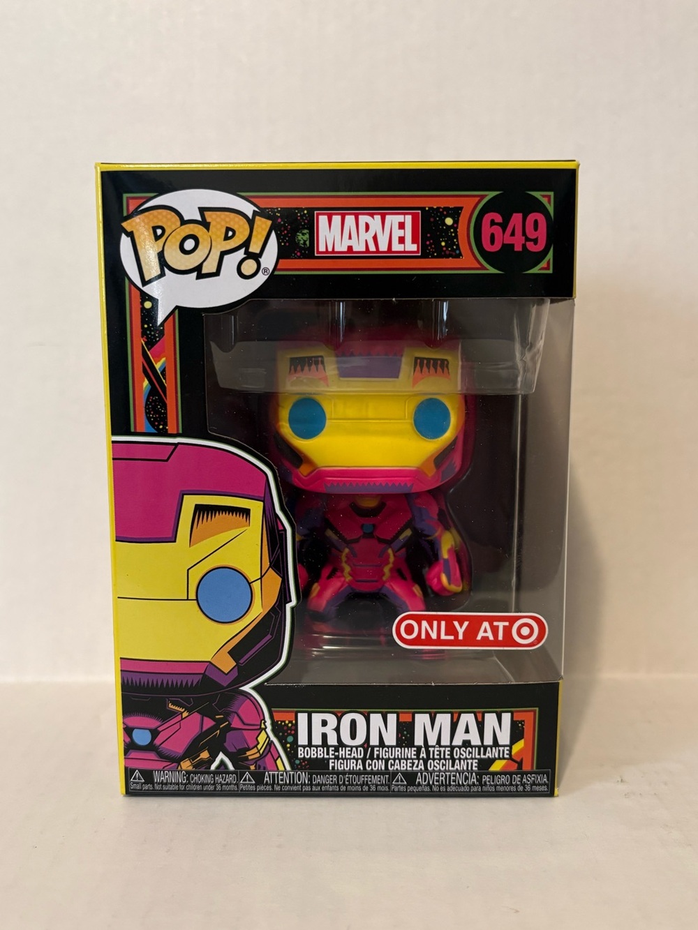 Iron Man Blacklight Funko Pop